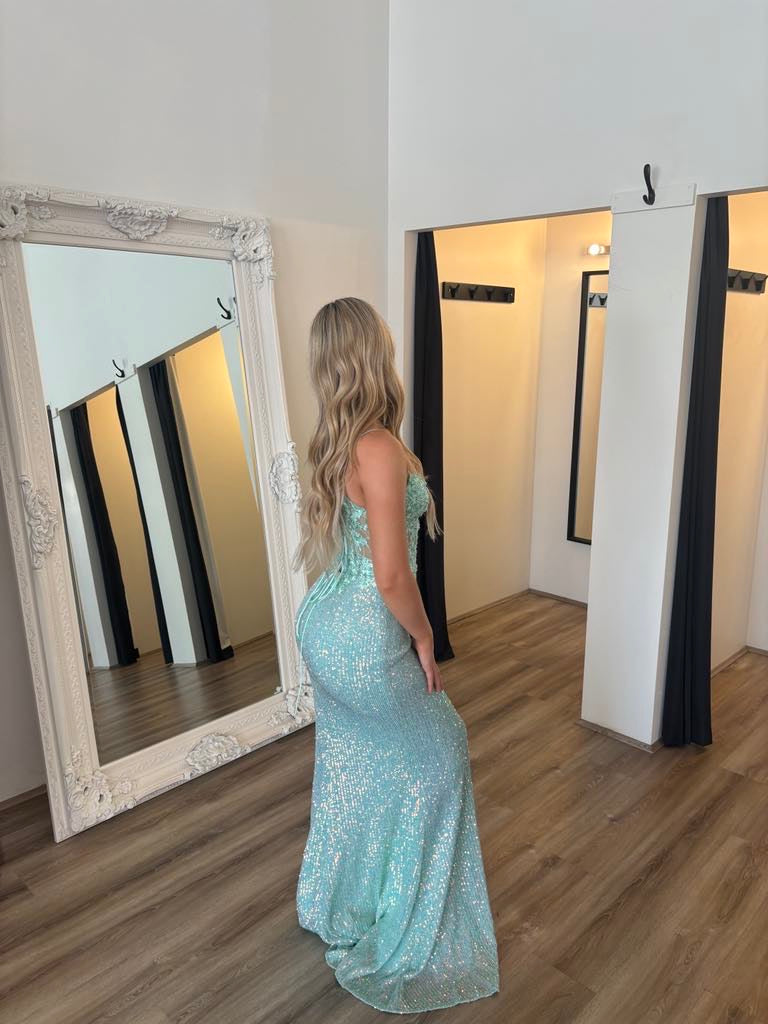 Astrid Gown Aqua