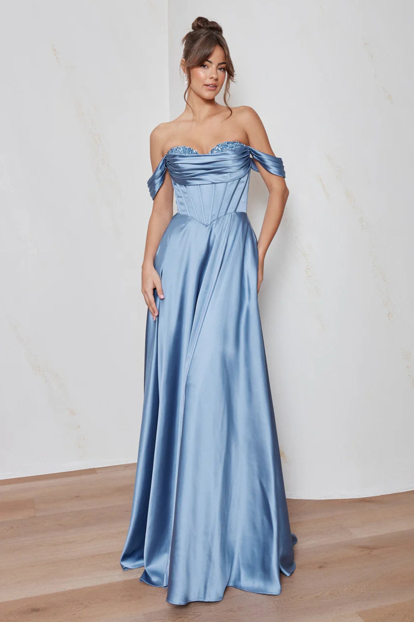 Cosette Gown Dusty Blue