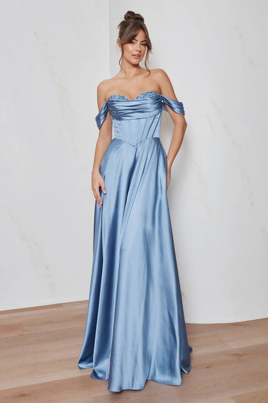 Cosette Gown Dusty Blue