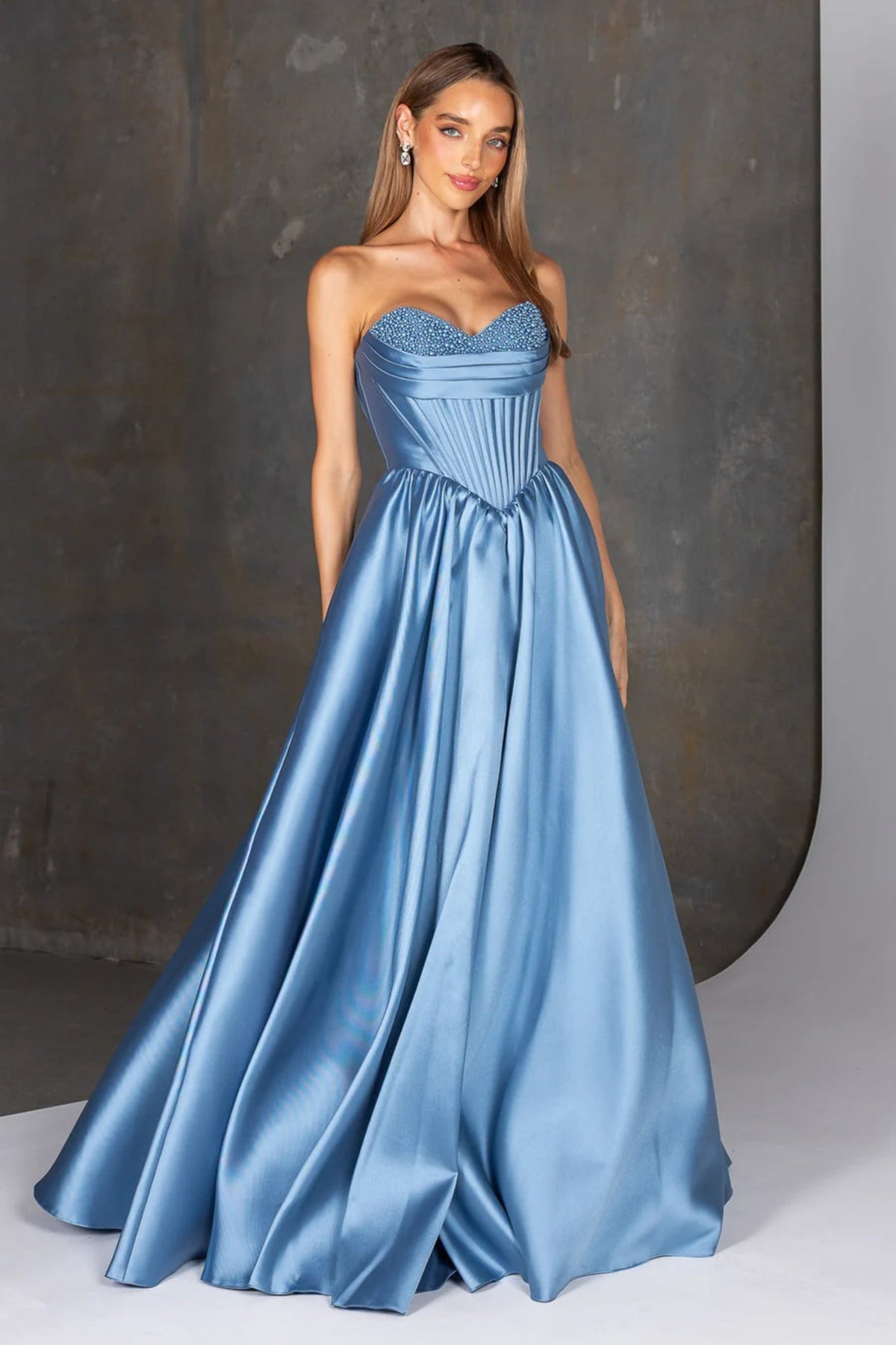 Damalia Gown Pastel Blue