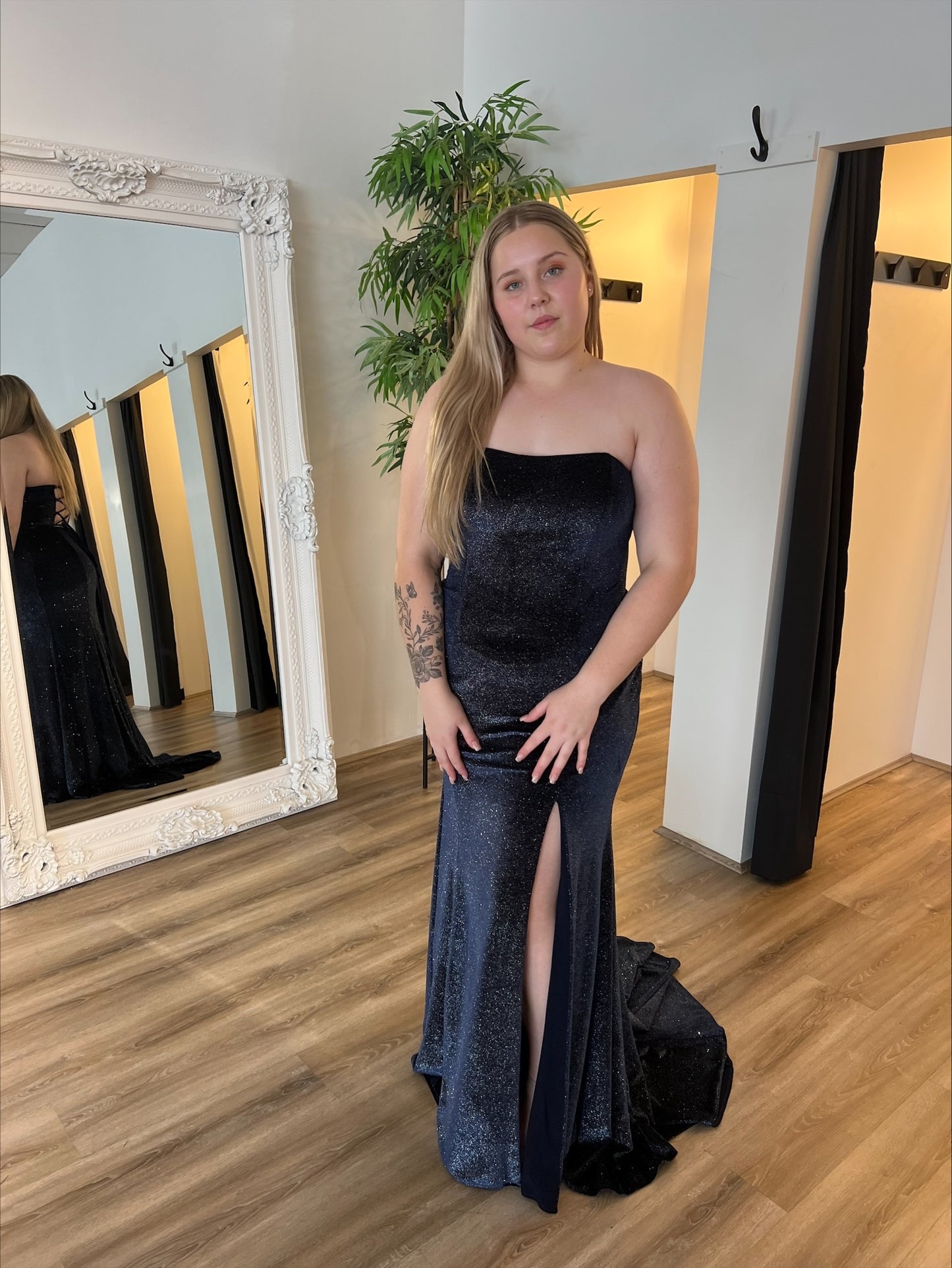 Emma Gown Navy Sparkle