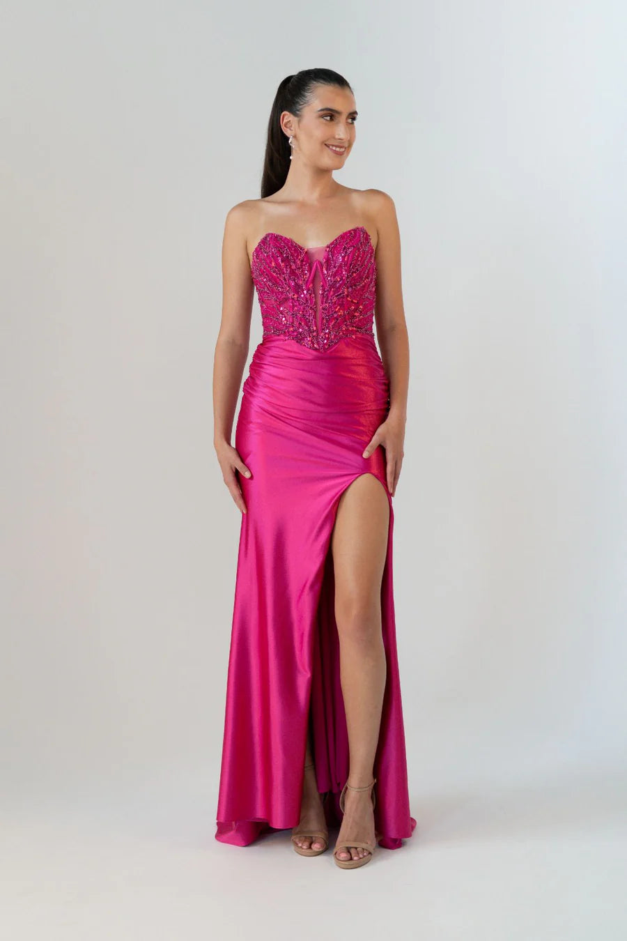 Cirean Gown Hot Pink