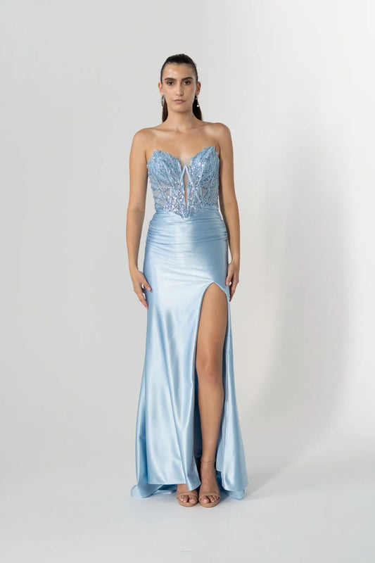 Cirean Gown Ice Blue