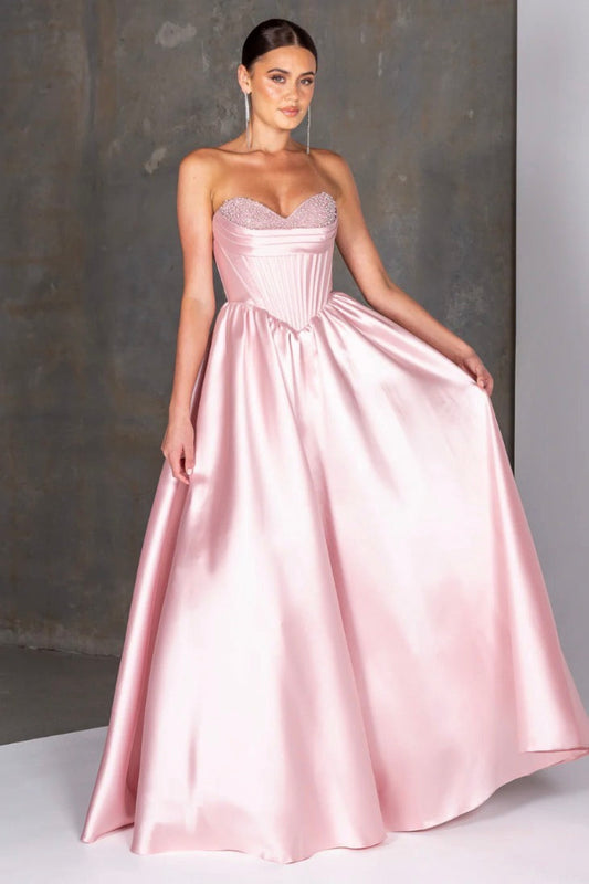 Damalia Gown Pastel Pink