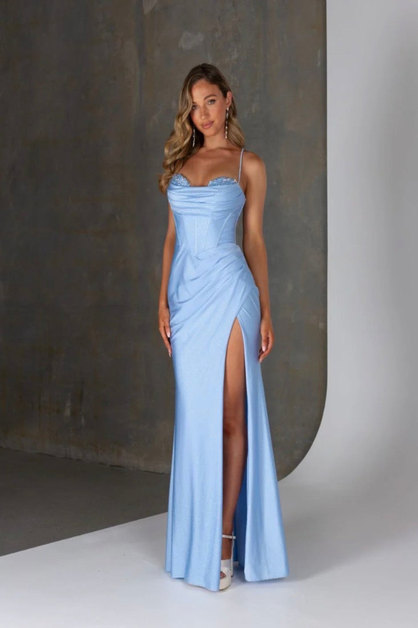 Dayyrl Gown Pale Blue