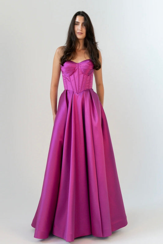 Della Gown Magenta