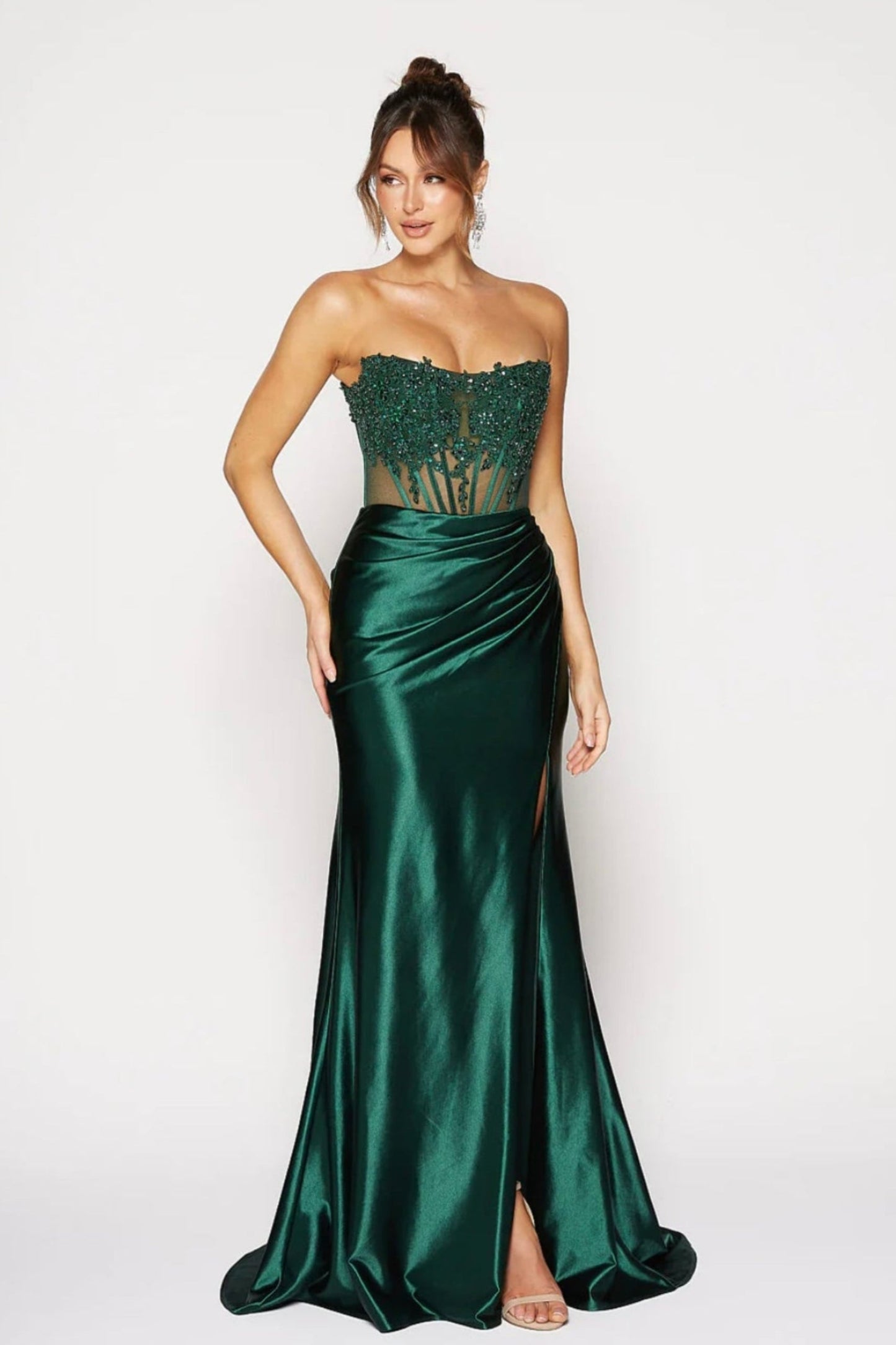 Ondine Gown Emerald Green