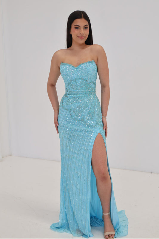 Kylie Gown Pale Blue
