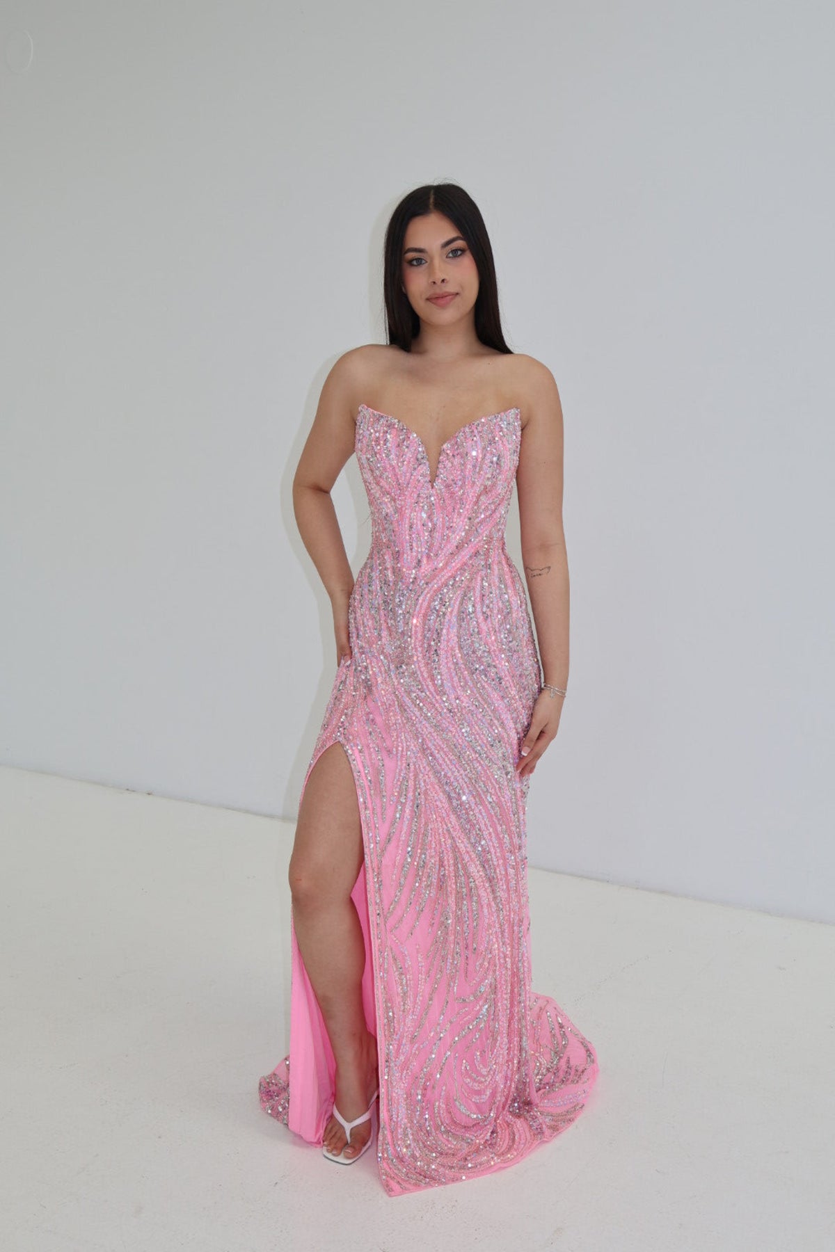 Katarina Gown Pink Silver