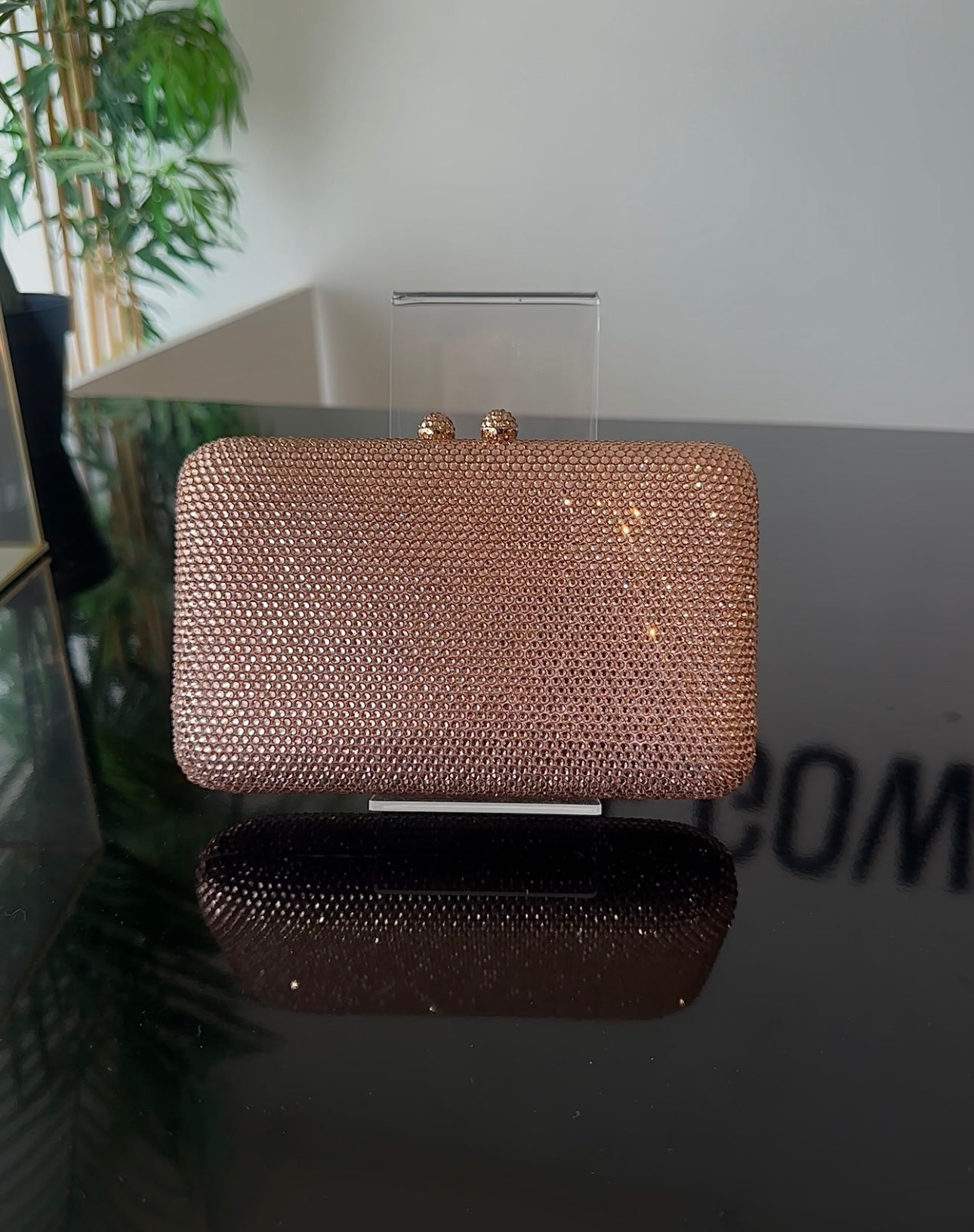 Clutch Rhinestone Rose Gold