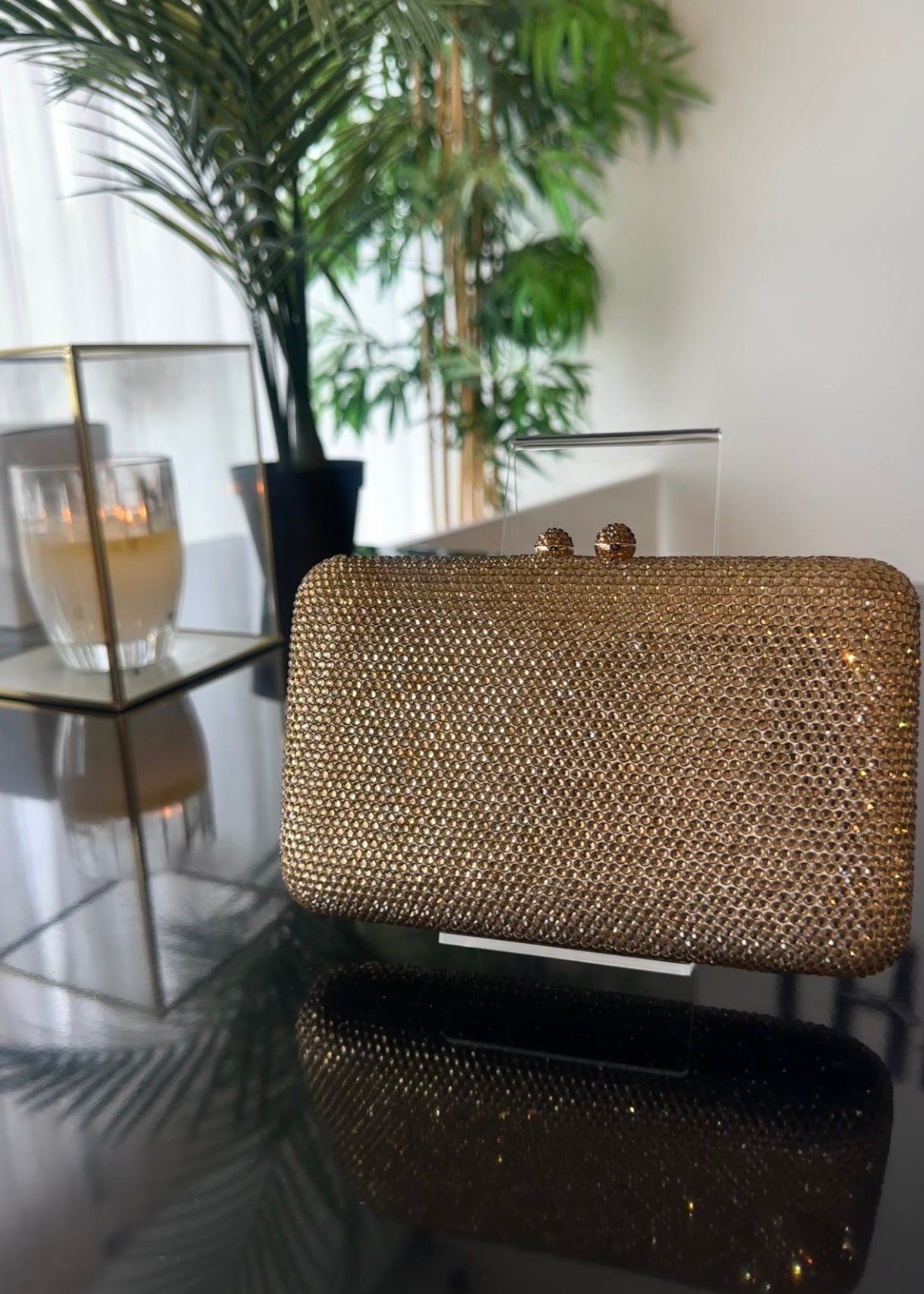 Clutch Rhinestone Gold