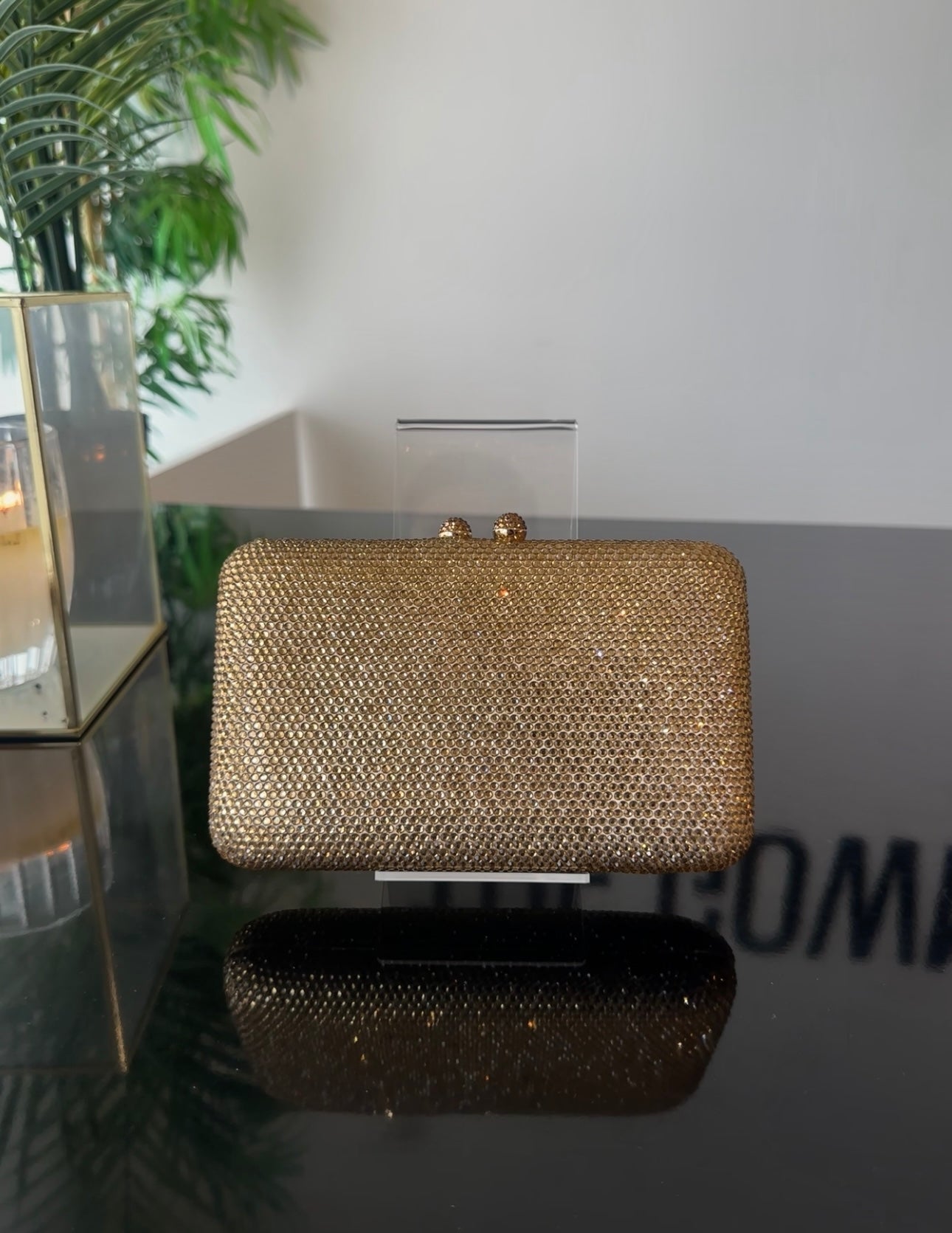 Clutch Rhinestone Gold