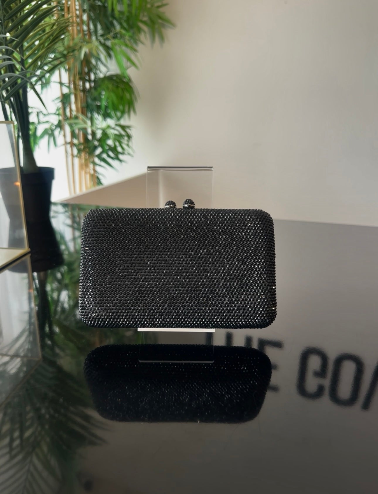 Clutch Rhinestone Black