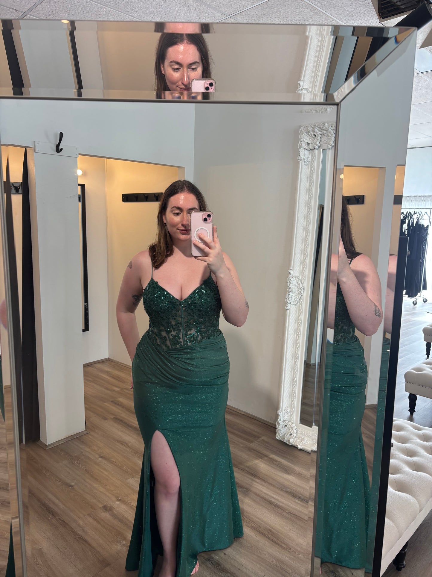 Cypress Gown Emerald Green