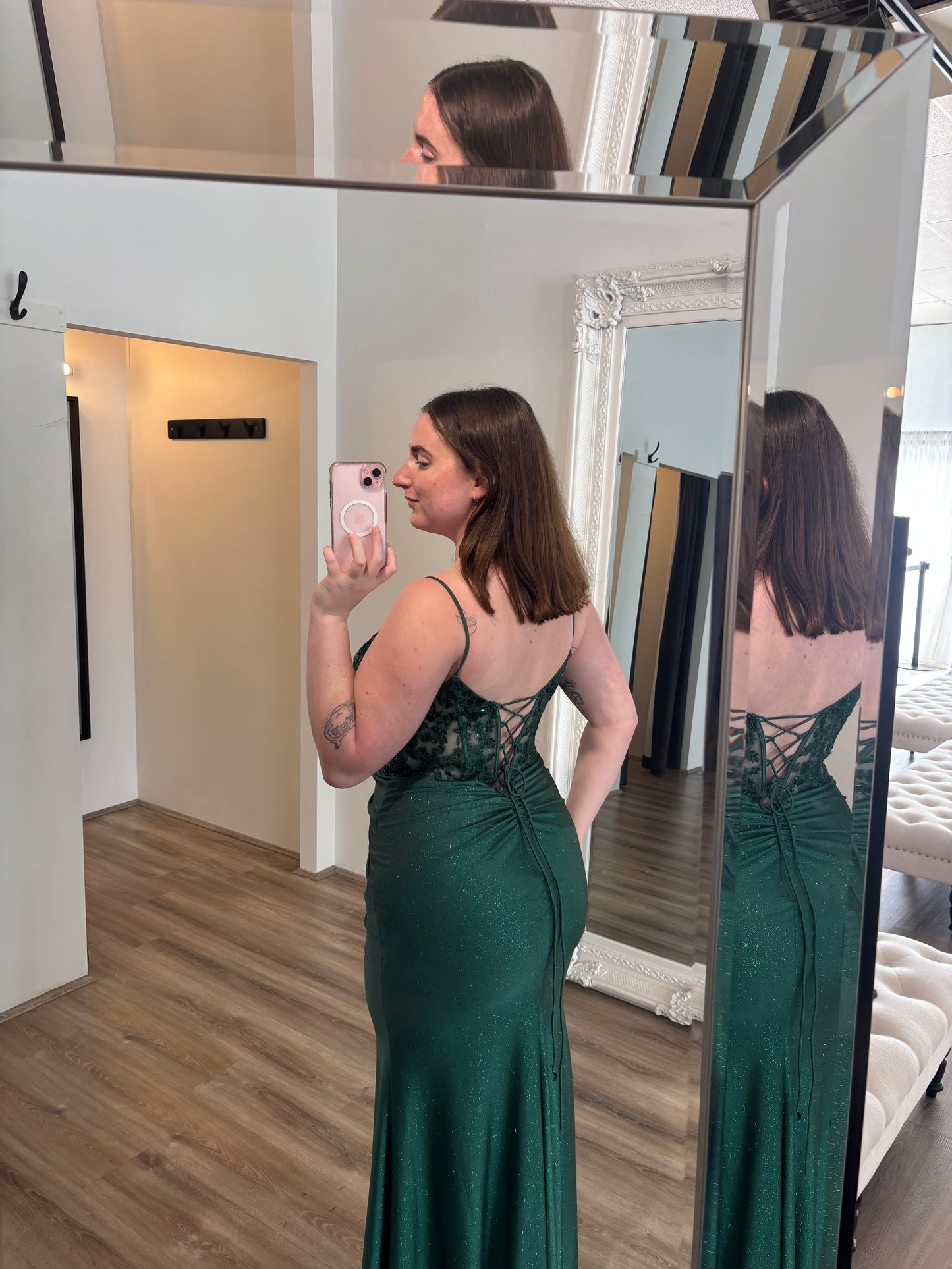 Cypress Gown Emerald Green