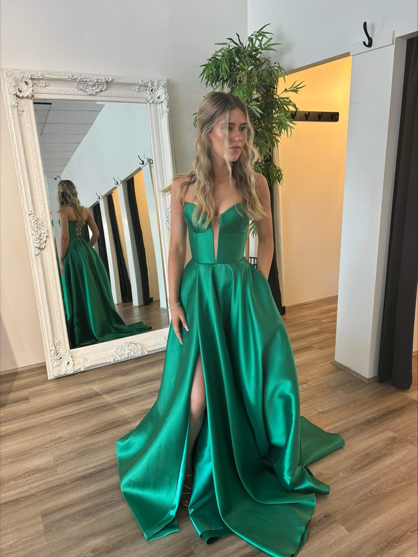 Isabella Gown Emerald Green