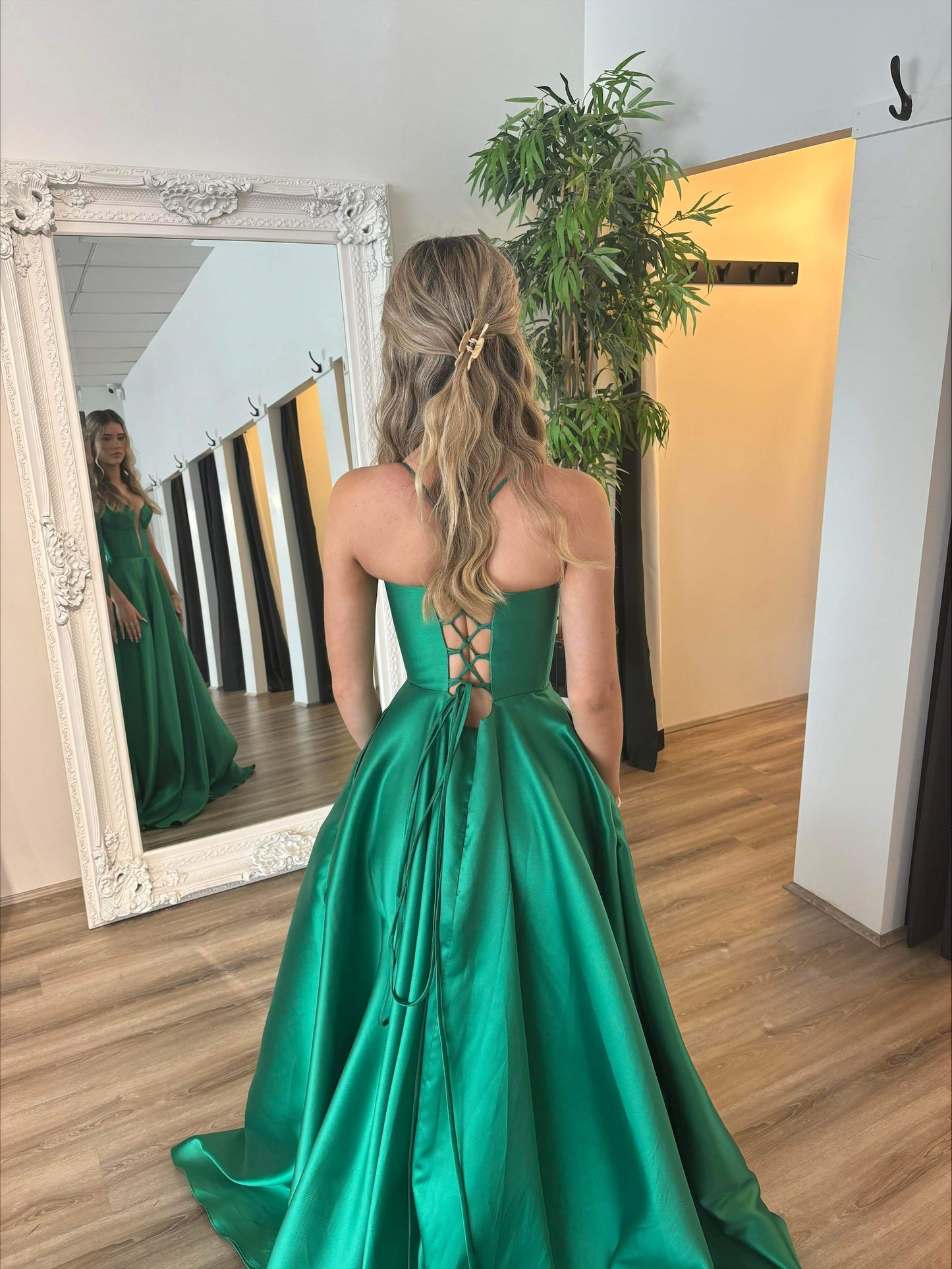 Isabella Gown Emerald Green