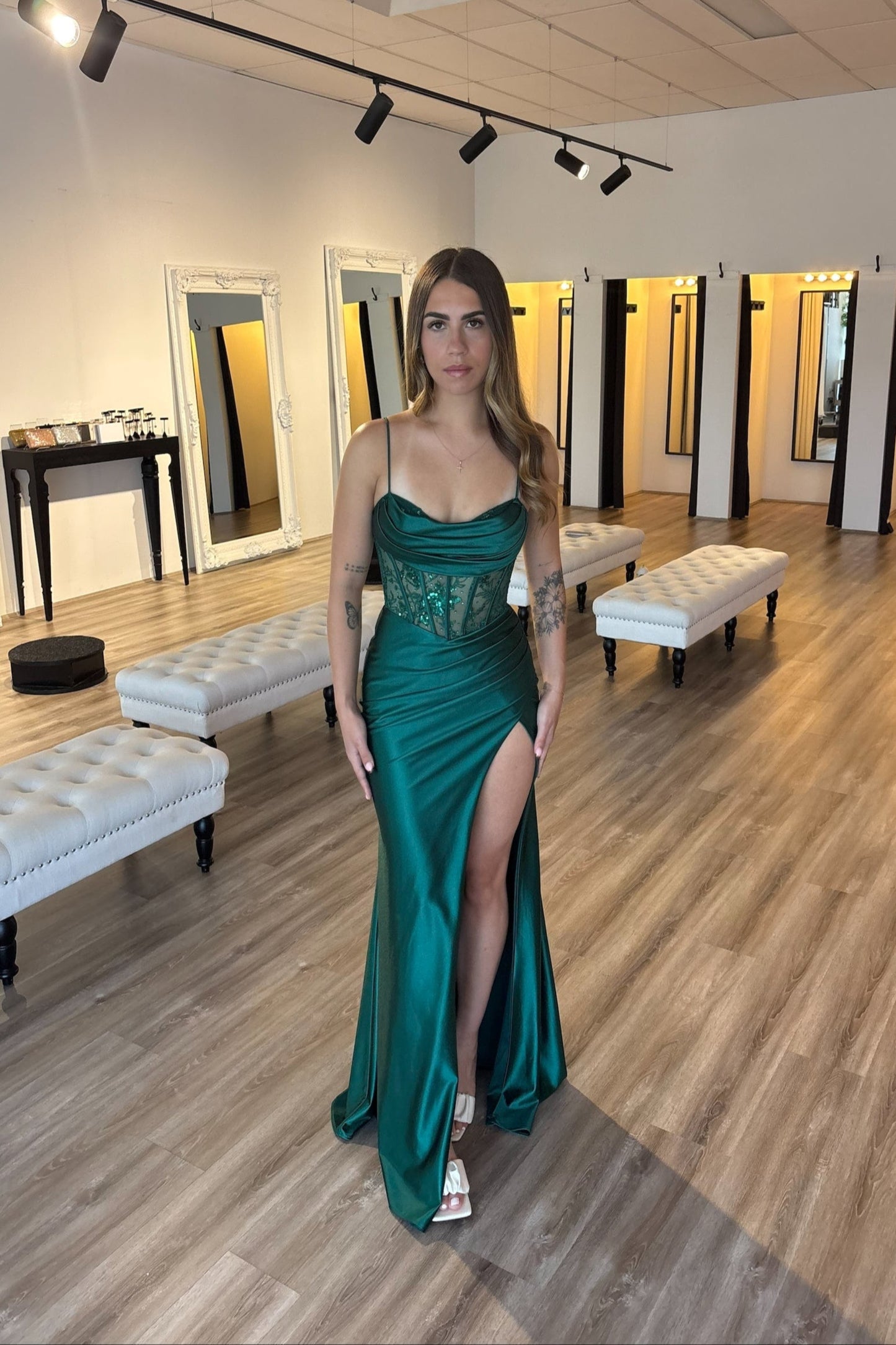 Belladonna Gown Emerald Green