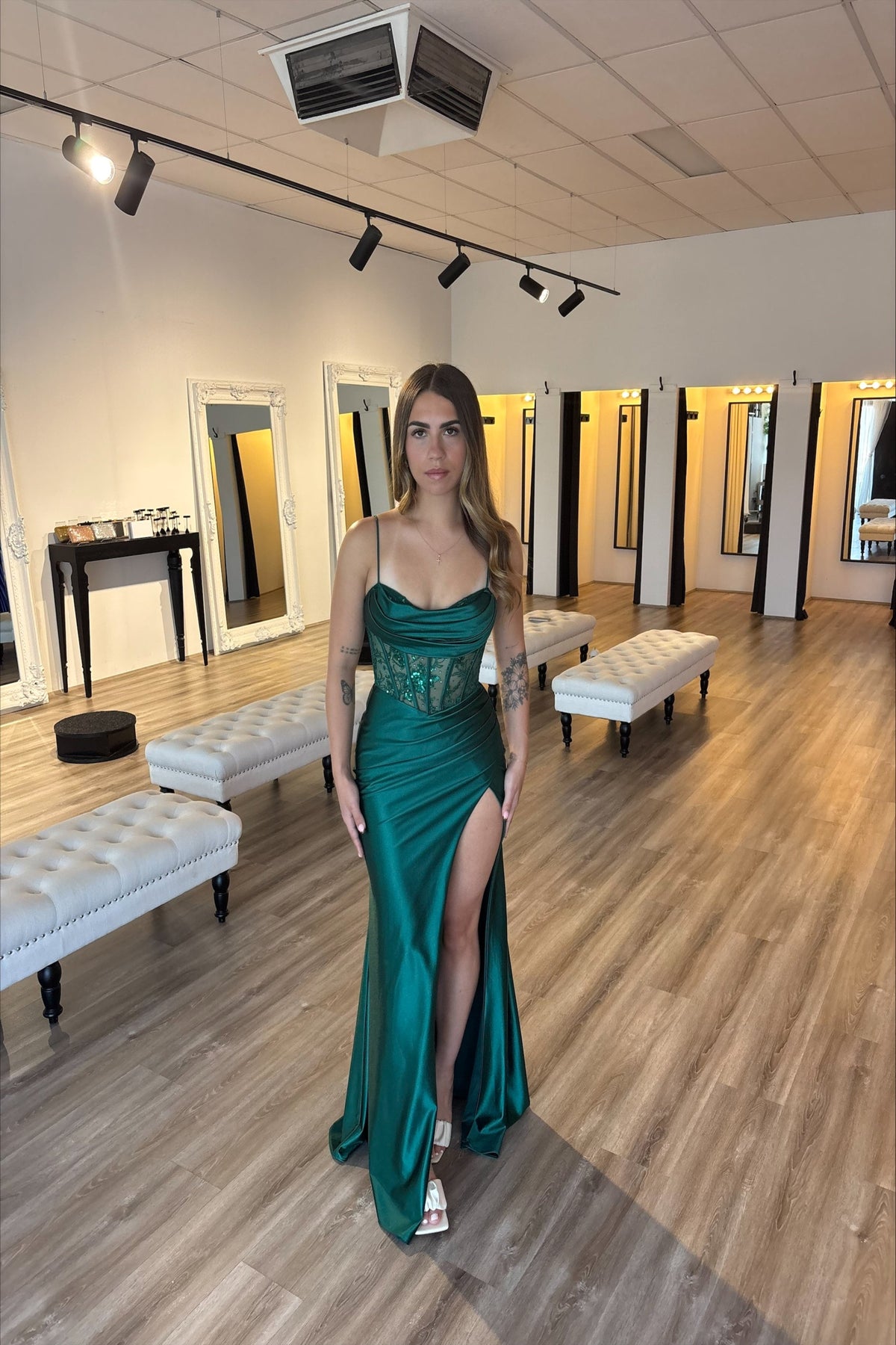 Belladonna Gown Emerald Green