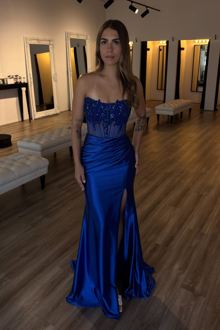 Ondine Gown Cobalt