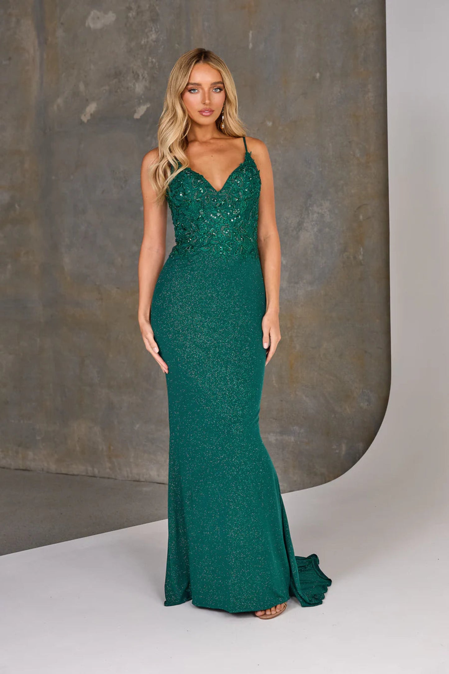 Joselyn Gown Emerald Green